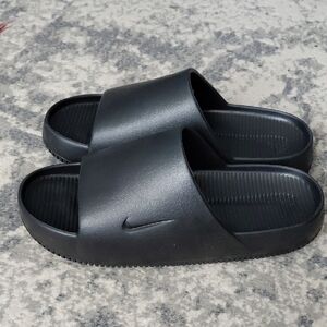 Nike Black Slide Sandals - Minimal Swoosh